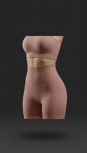 Faja corta deportiva Dusky Rose